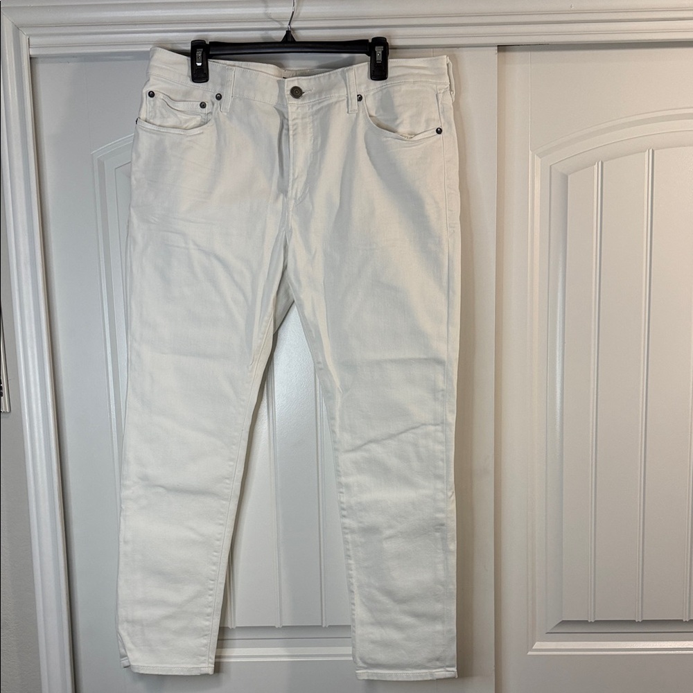 Express Men's Crisp White Skinny Jeans
